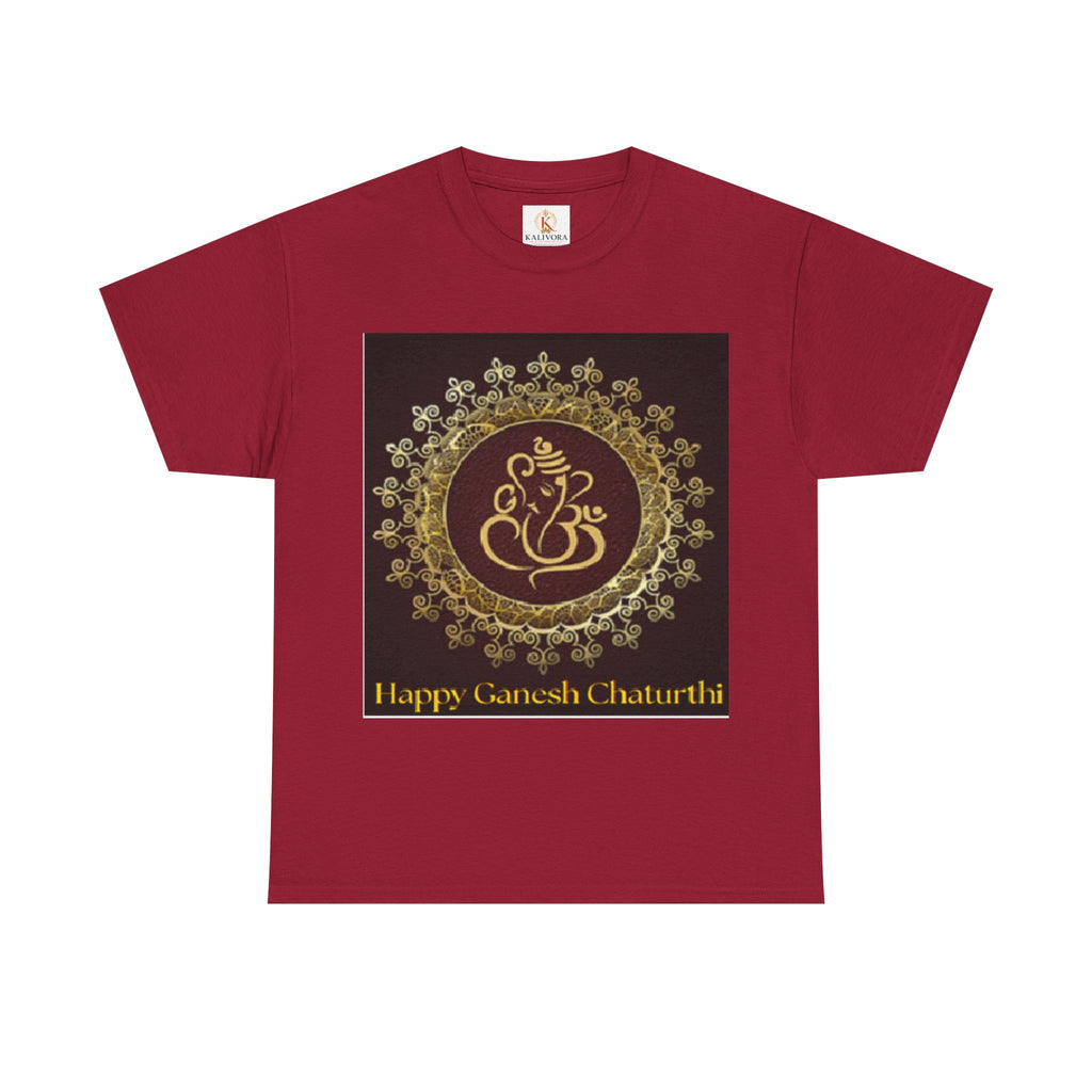Ganesh Chaturthi T-Shirt — 'Happy Ganesh Chaturthi' Festival Tee